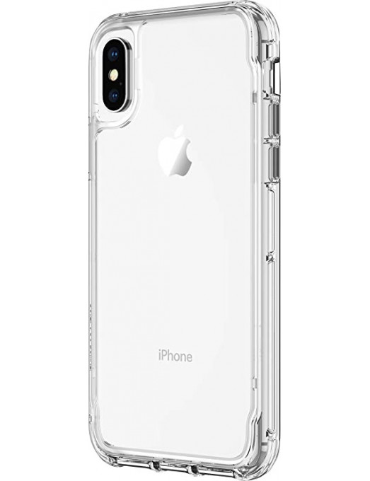 Étui transparent Griffin Technology Survivor compatible avec l'iPhone Xs - transparent