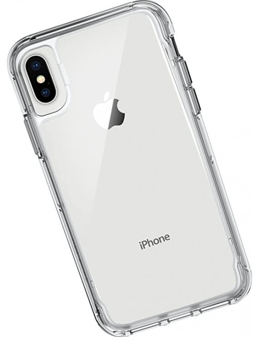 Étui transparent Griffin Technology Survivor compatible avec l'iPhone Xs - transparent