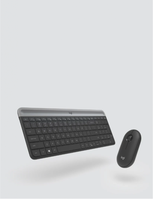 Logitech Ensemble Clavier Et Souris Sans Fil Ultra Fin Mk470 6585