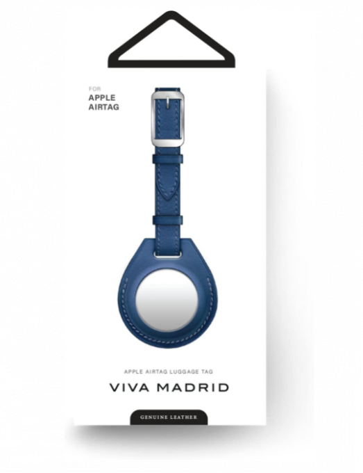 Étui pour étiquette de bagage en cuir Viva Madrid Airtrax pour AirTag