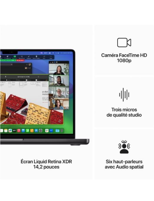 Apple MacBook Pro M3 Pro 14 pouces Space Black