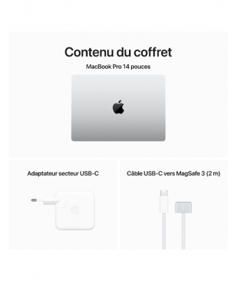 Apple MacBook Pro M3 Pro 14 pouces  Silver