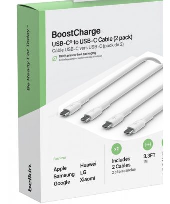 Cable USB-C vers USB-C pack de 2