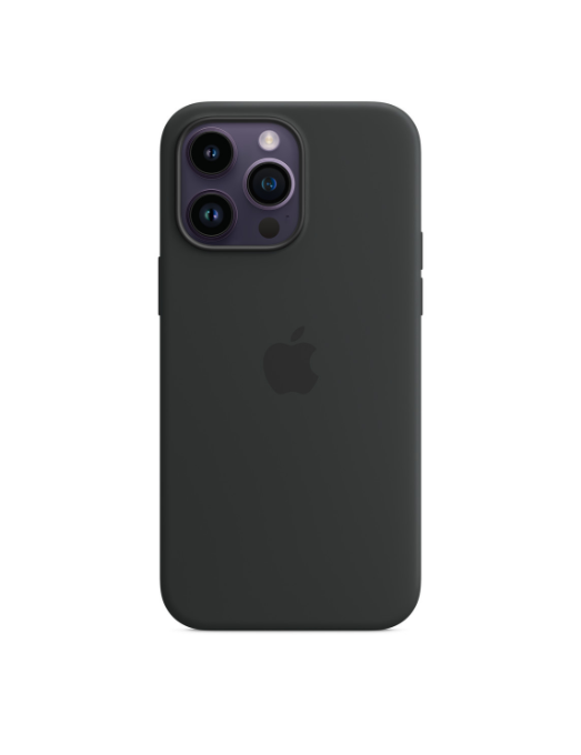 Coque en silicone avec MagSafe pour iPhone 14 Pro Max - Minuit