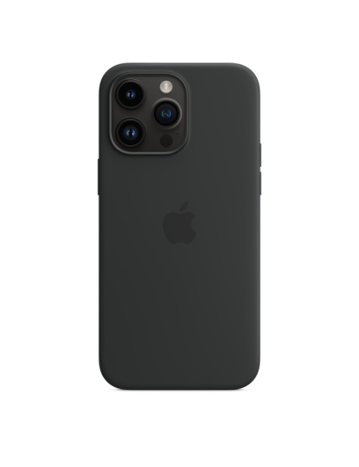Coque en silicone avec MagSafe pour iPhone 14 Pro Max - Minuit