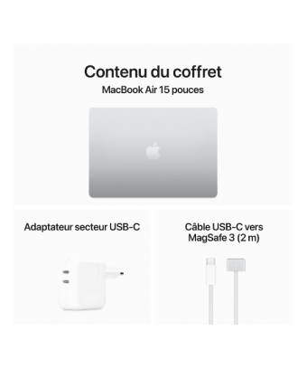 Apple MacBook Air M3 15 Argent