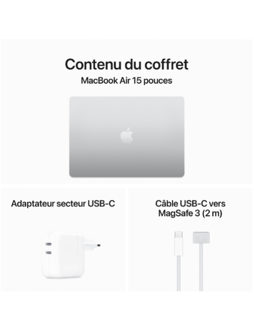 Apple MacBook Air M3 15 Argent