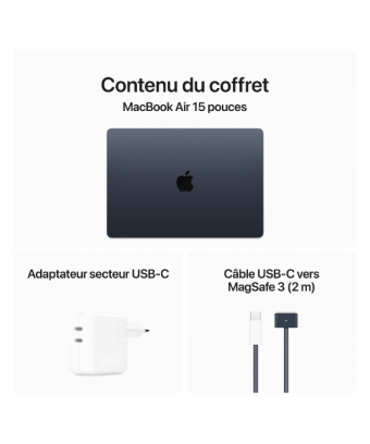 Apple MacBook Air M3 15 minuit