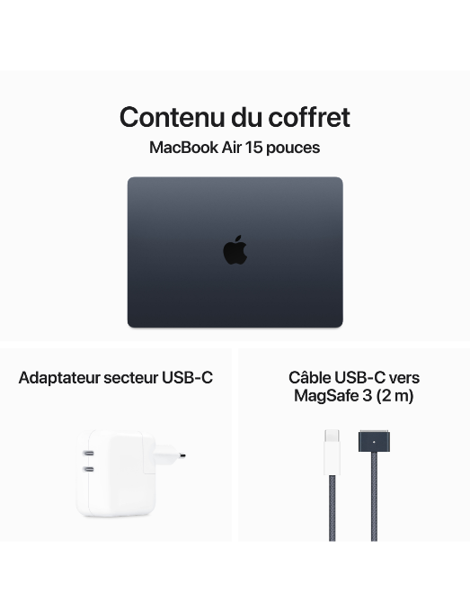 Apple MacBook Air M3 15 minuit