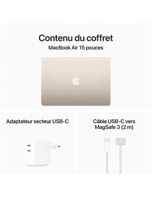 Apple MacBook Air M3 15 starlight