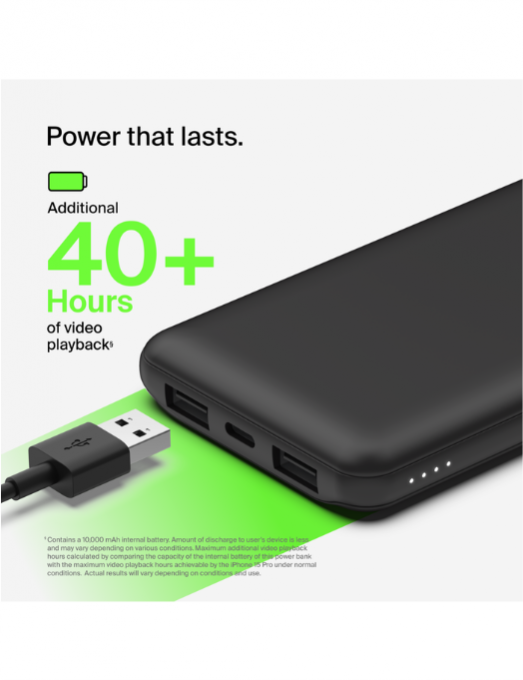 Power bank boostcharge 3 ports 10k