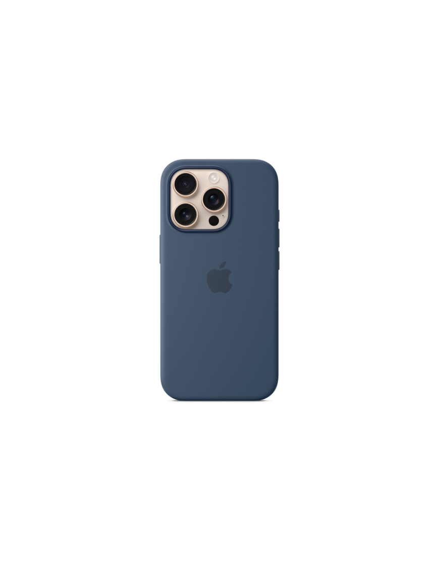 Coque en silicone avec MagSafe pour iPhone 16 Pro - Denim