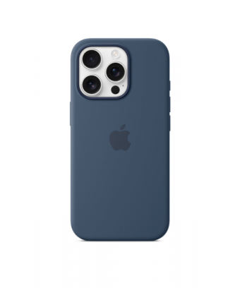 Coque en silicone avec MagSafe pour iPhone 16 Pro - Denim