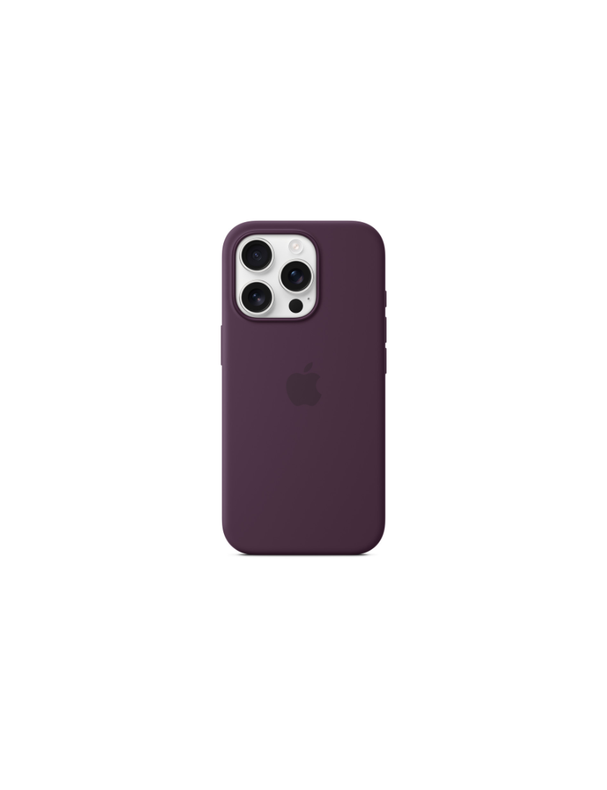 Coque en silicone avec MagSafe pour iPhone 16 Pro - Prune