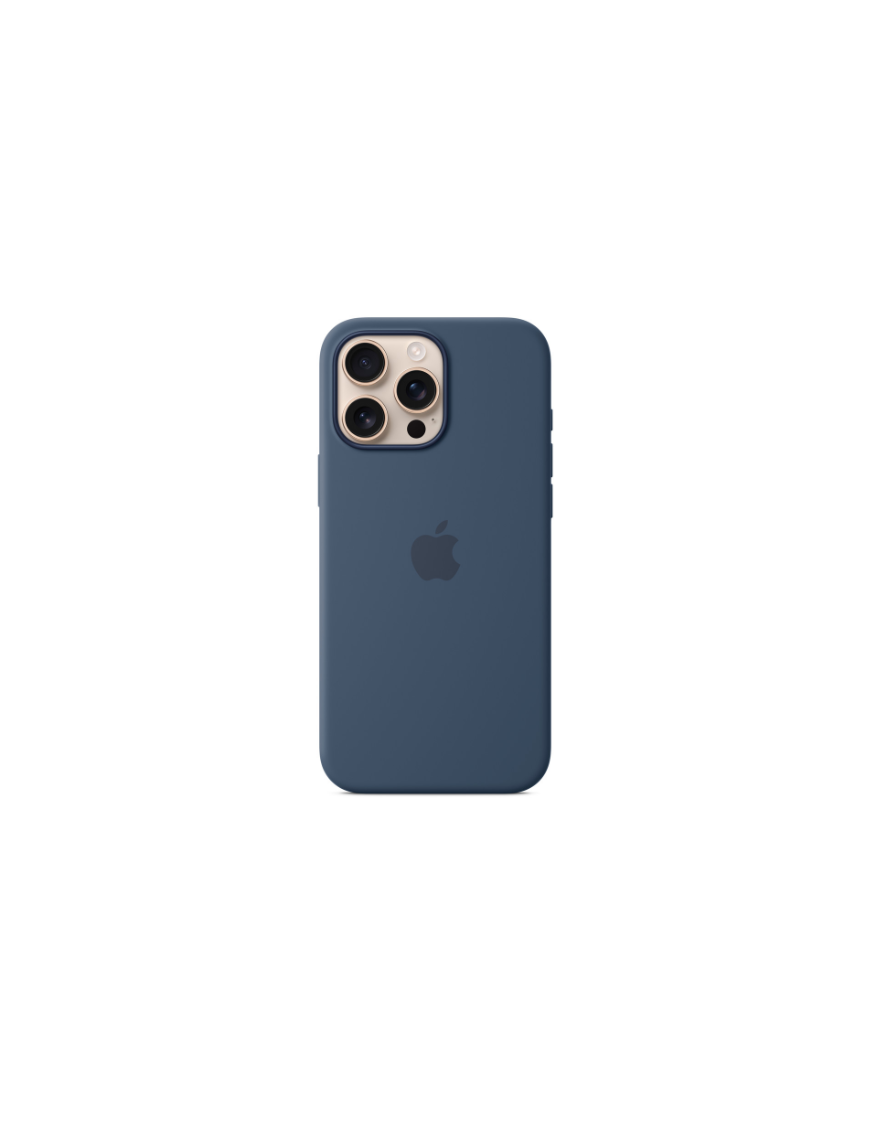 Coque en silicone avec MagSafe pour iPhone 16 Pro Max - Denim