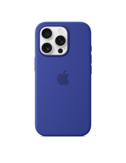 Coque en silicone avec MagSafe pour iPhone 16 - Outremer