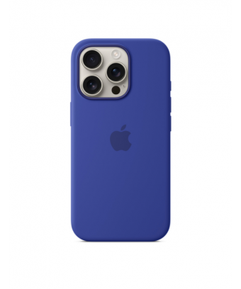 Coque en silicone avec MagSafe pour iPhone 16 - Outremer