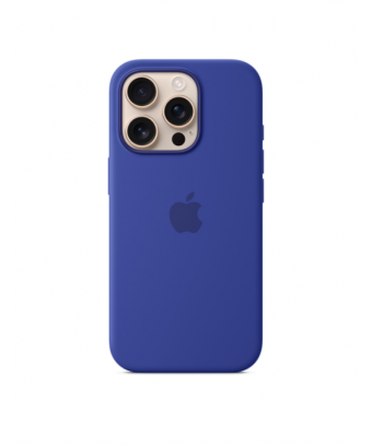 Coque en silicone avec MagSafe pour iPhone 16 - Outremer