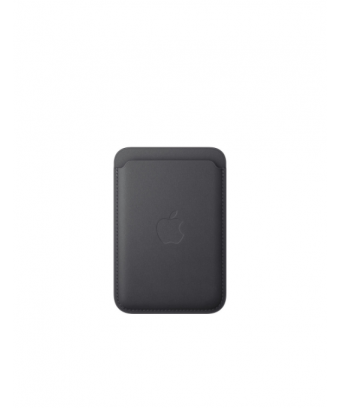 Porte‑cartes en tissage fin pour iPhone avec MagSafe - Noir