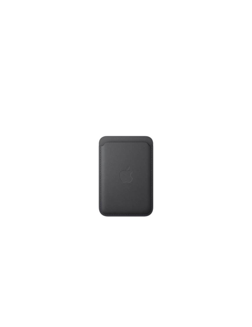 Porte‑cartes en tissage fin pour iPhone avec MagSafe - Noir