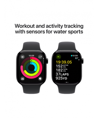 Apple Watch Series 10 GPS 46 mm Aluminium Noir de Jais