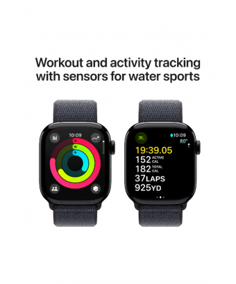 Apple Watch Series 10 GPS 42 mm Aluminium Noir de Jais