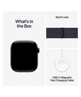 Apple Watch Series 10 GPS 42 mm Aluminium Noir de Jais