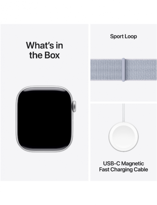 Apple Watch Series 10 GPS 42 mm Aluminium Argent Bracelet