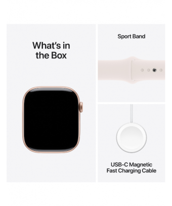 Apple Watch Series 10 GPS 42 mm Aluminium Rose Or