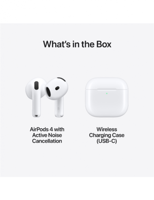 AirPods 4 avec réduction active de bruit