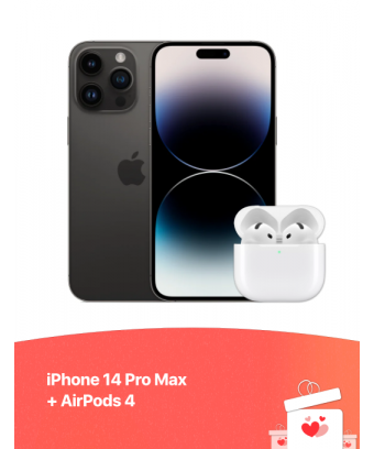 iPhone 14 Pro Max et AirPods 4